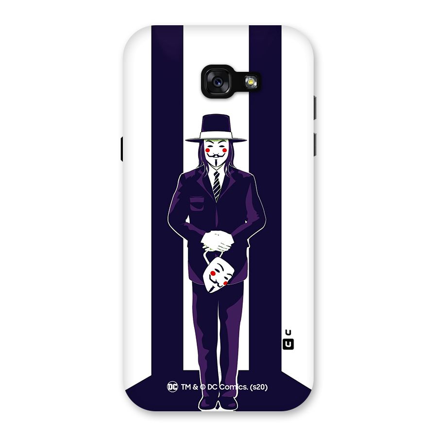 Vendetta Gentleman Holding Mask Illustration Back Case for Galaxy A7 (2017)
