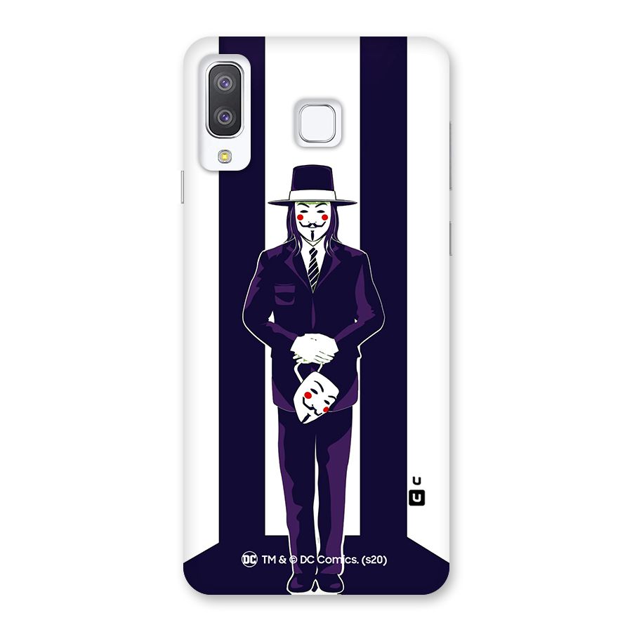 Vendetta Gentleman Holding Mask Illustration Back Case for Galaxy A8 Star
