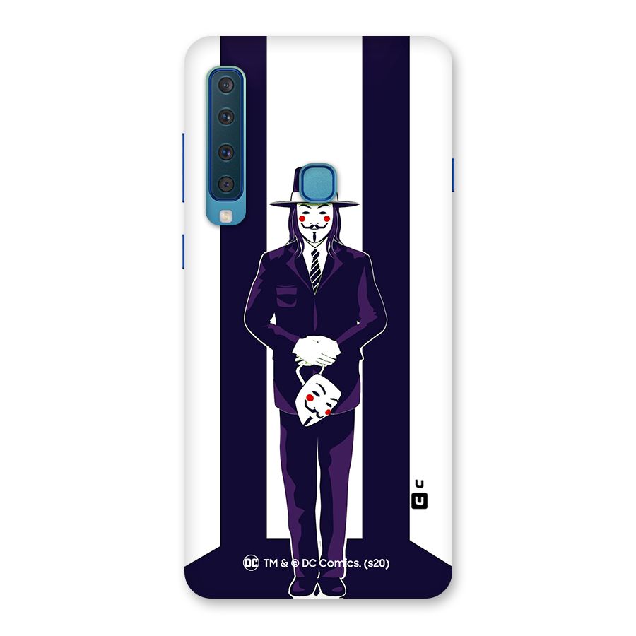 Vendetta Gentleman Holding Mask Illustration Back Case for Galaxy A9 (2018)