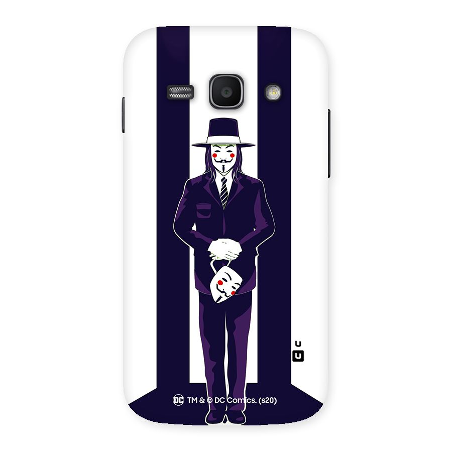 Vendetta Gentleman Holding Mask Illustration Back Case for Galaxy Ace 3