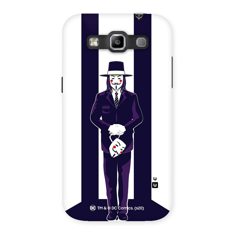 Vendetta Gentleman Holding Mask Illustration Back Case for Galaxy Grand Quattro