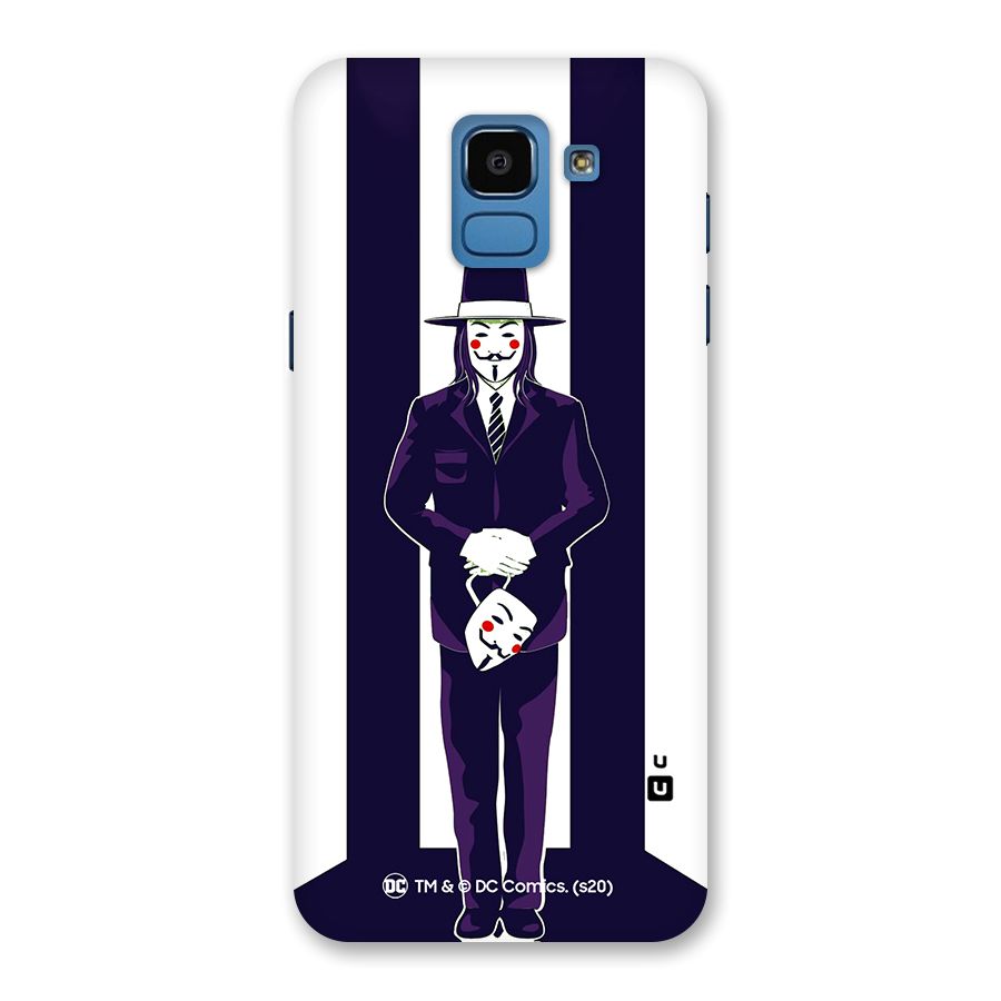 Vendetta Gentleman Holding Mask Illustration Back Case for Galaxy On6