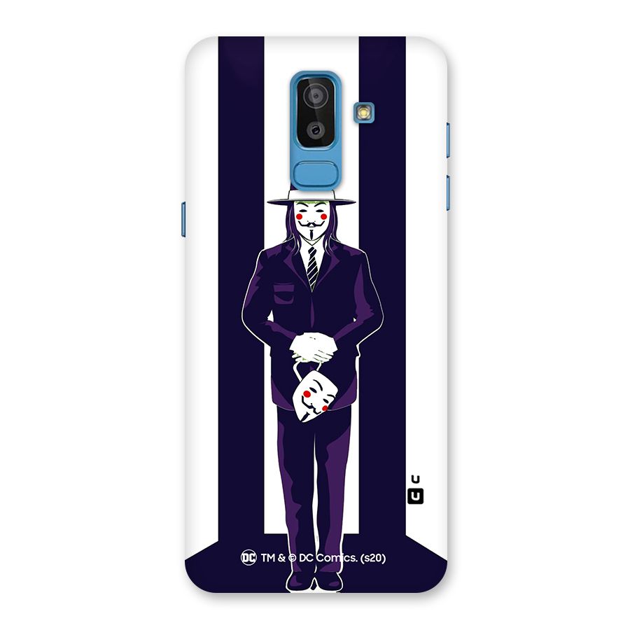 Vendetta Gentleman Holding Mask Illustration Back Case for Galaxy On8 (2018)