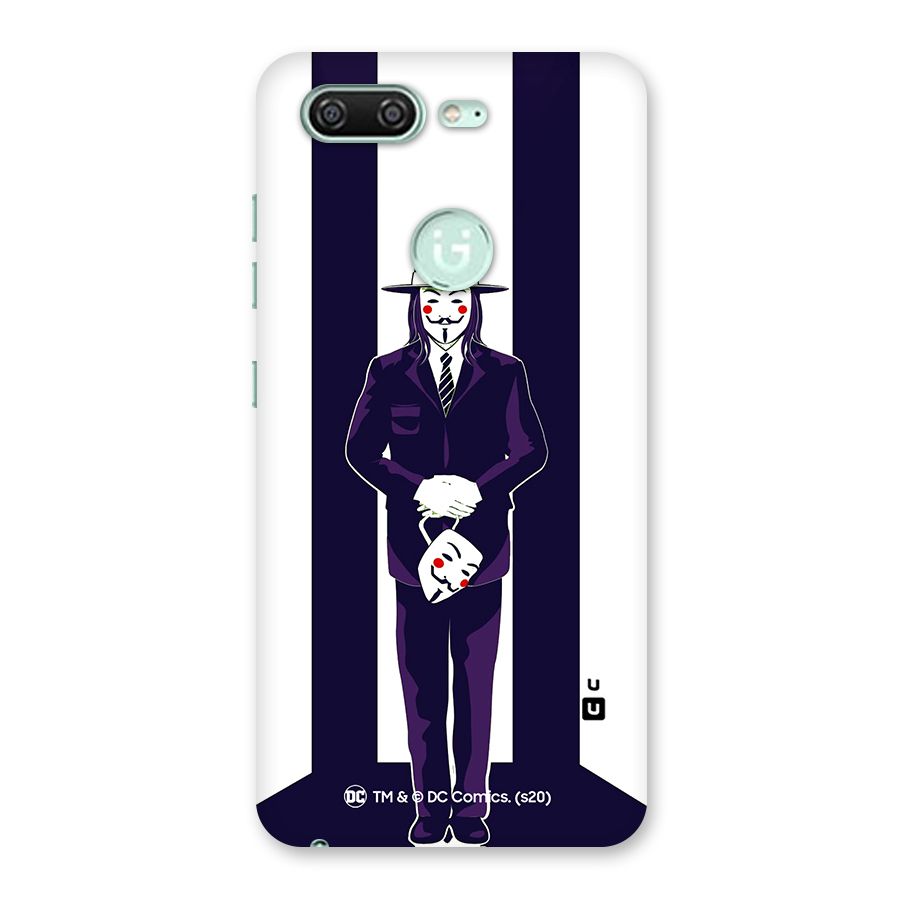 Vendetta Gentleman Holding Mask Illustration Back Case for Gionee S10
