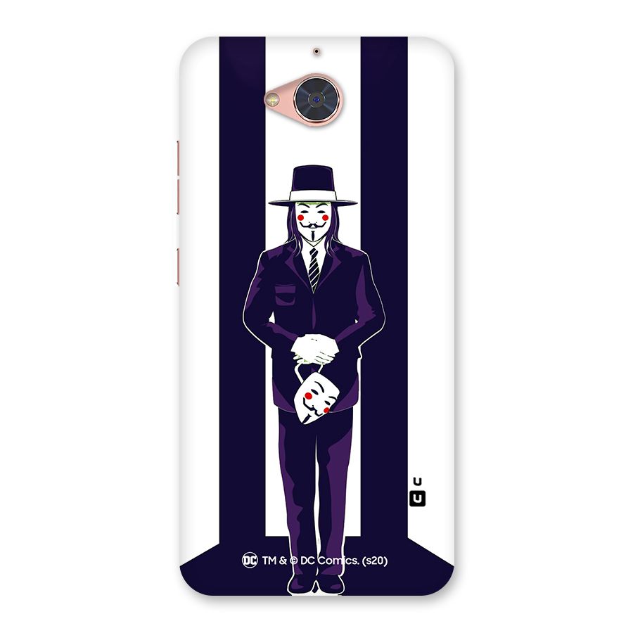 Vendetta Gentleman Holding Mask Illustration Back Case for Gionee S6 Pro