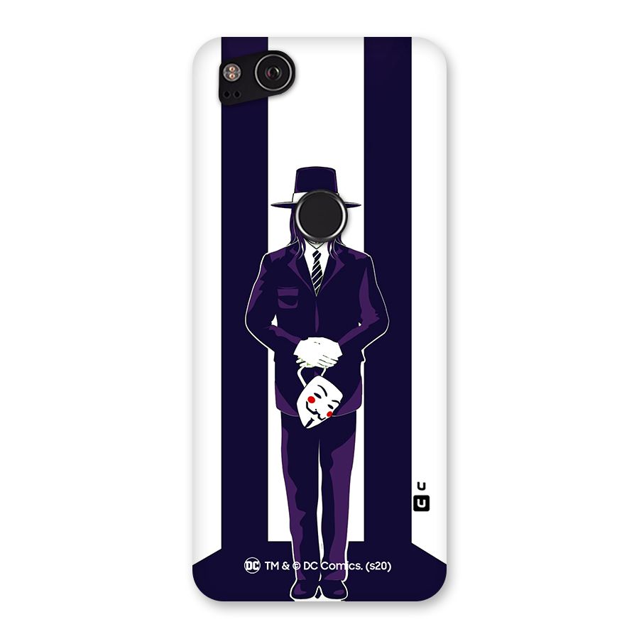 Vendetta Gentleman Holding Mask Illustration Back Case for Google Pixel 2