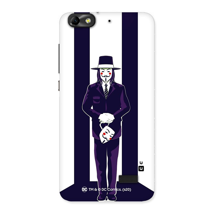Vendetta Gentleman Holding Mask Illustration Back Case for Honor 4C