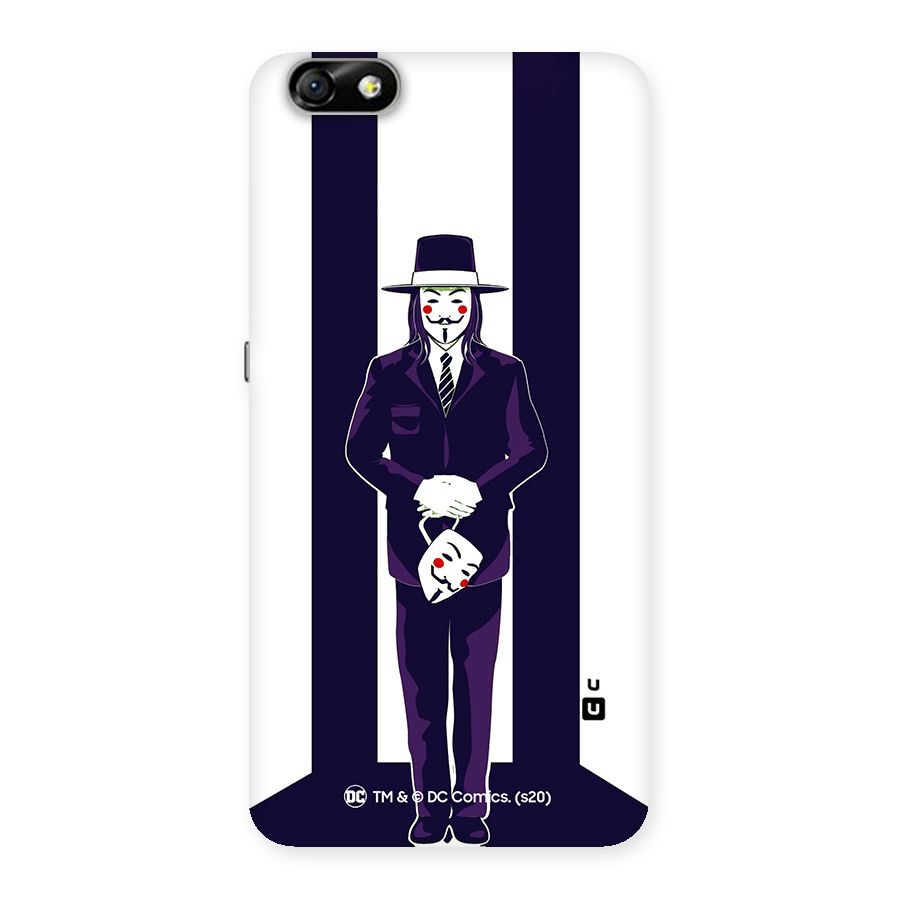 Vendetta Gentleman Holding Mask Illustration Back Case for Honor 4X
