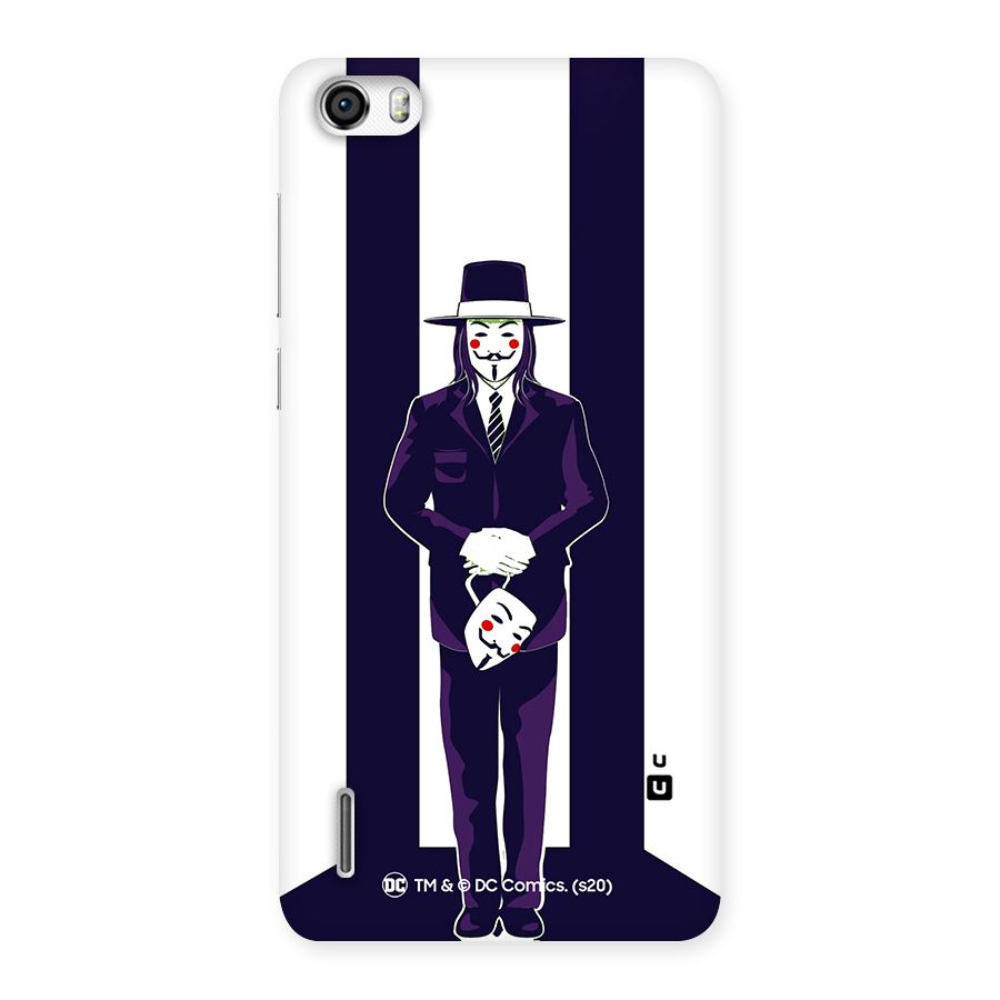 Vendetta Gentleman Holding Mask Illustration Back Case for Honor 6