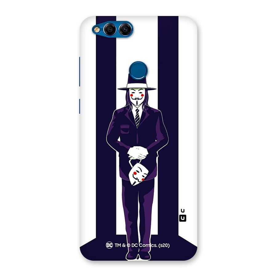 Vendetta Gentleman Holding Mask Illustration Back Case for Honor 7X