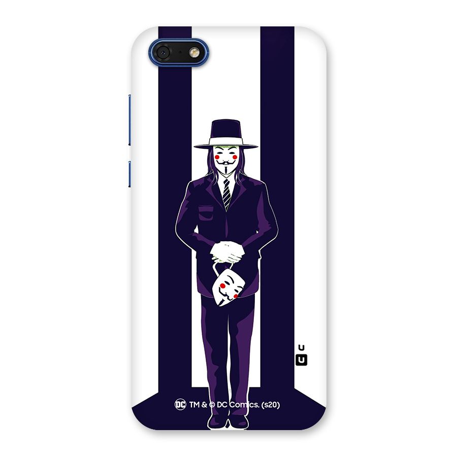 Vendetta Gentleman Holding Mask Illustration Back Case for Honor 7s