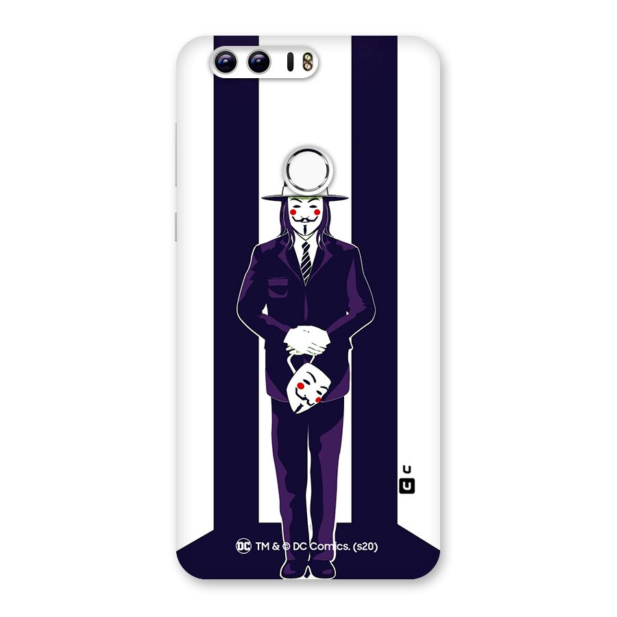 Vendetta Gentleman Holding Mask Illustration Back Case for Honor 8