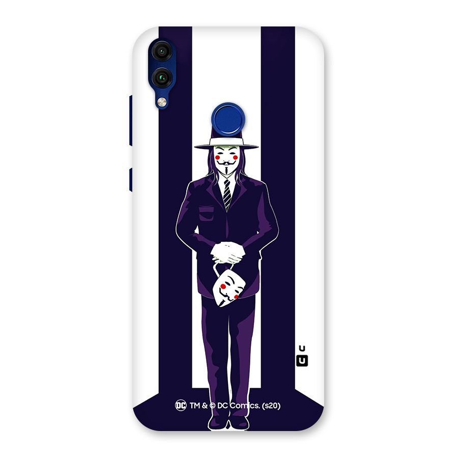 Vendetta Gentleman Holding Mask Illustration Back Case for Honor 8C