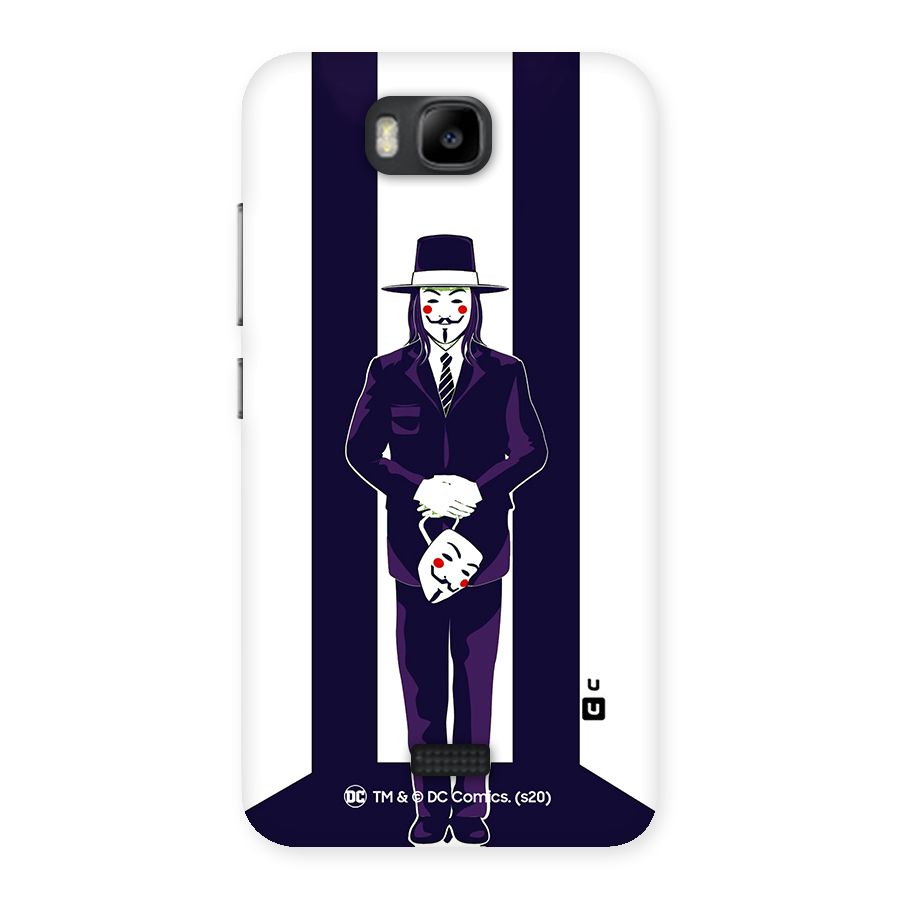 Vendetta Gentleman Holding Mask Illustration Back Case for Honor Bee