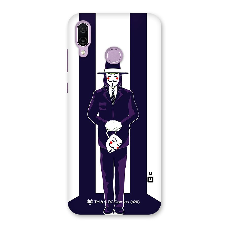 Vendetta Gentleman Holding Mask Illustration Back Case for Honor Play