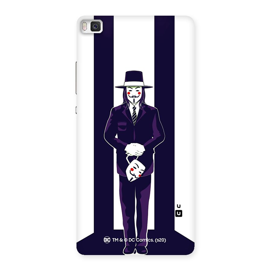 Vendetta Gentleman Holding Mask Illustration Back Case for Huawei P8