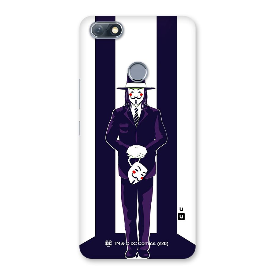 Vendetta Gentleman Holding Mask Illustration Back Case for Infinix Note 5