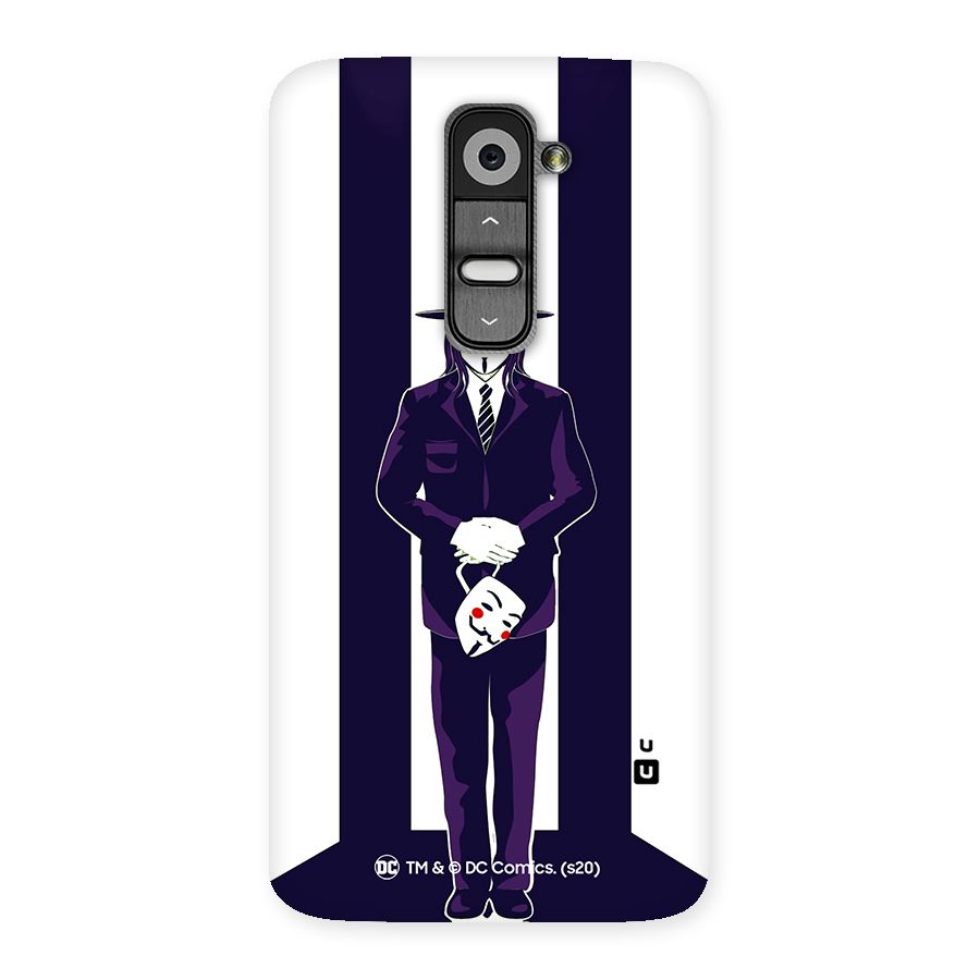 Vendetta Gentleman Holding Mask Illustration Back Case for LG G2