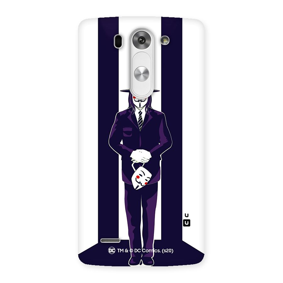 Vendetta Gentleman Holding Mask Illustration Back Case for LG G3 Beat