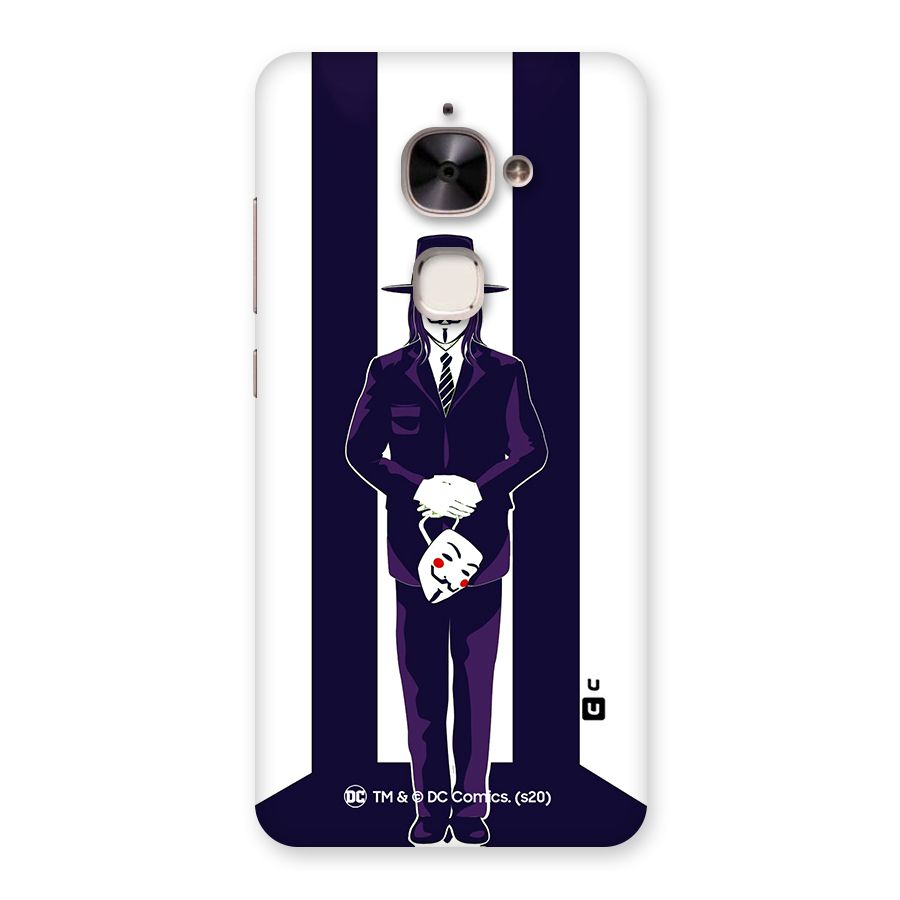 Vendetta Gentleman Holding Mask Illustration Back Case for Le 2