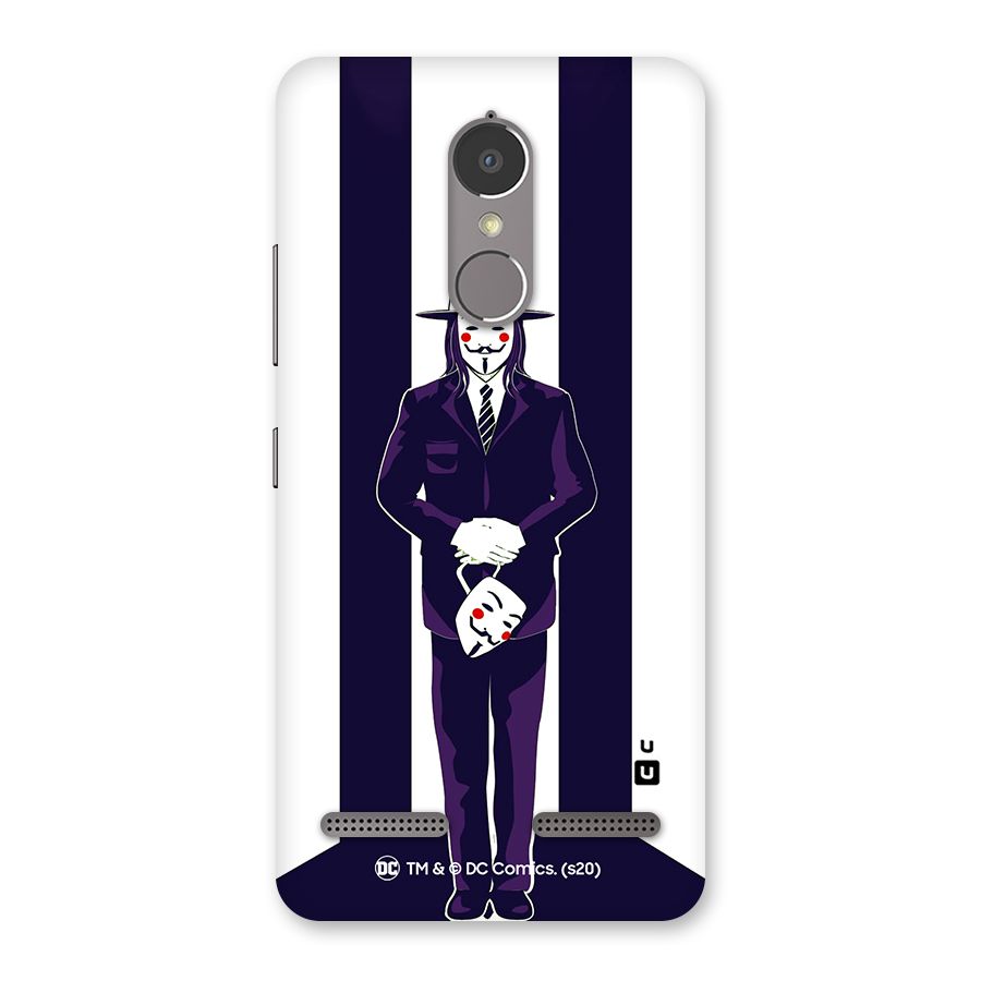 Vendetta Gentleman Holding Mask Illustration Back Case for Lenovo K6