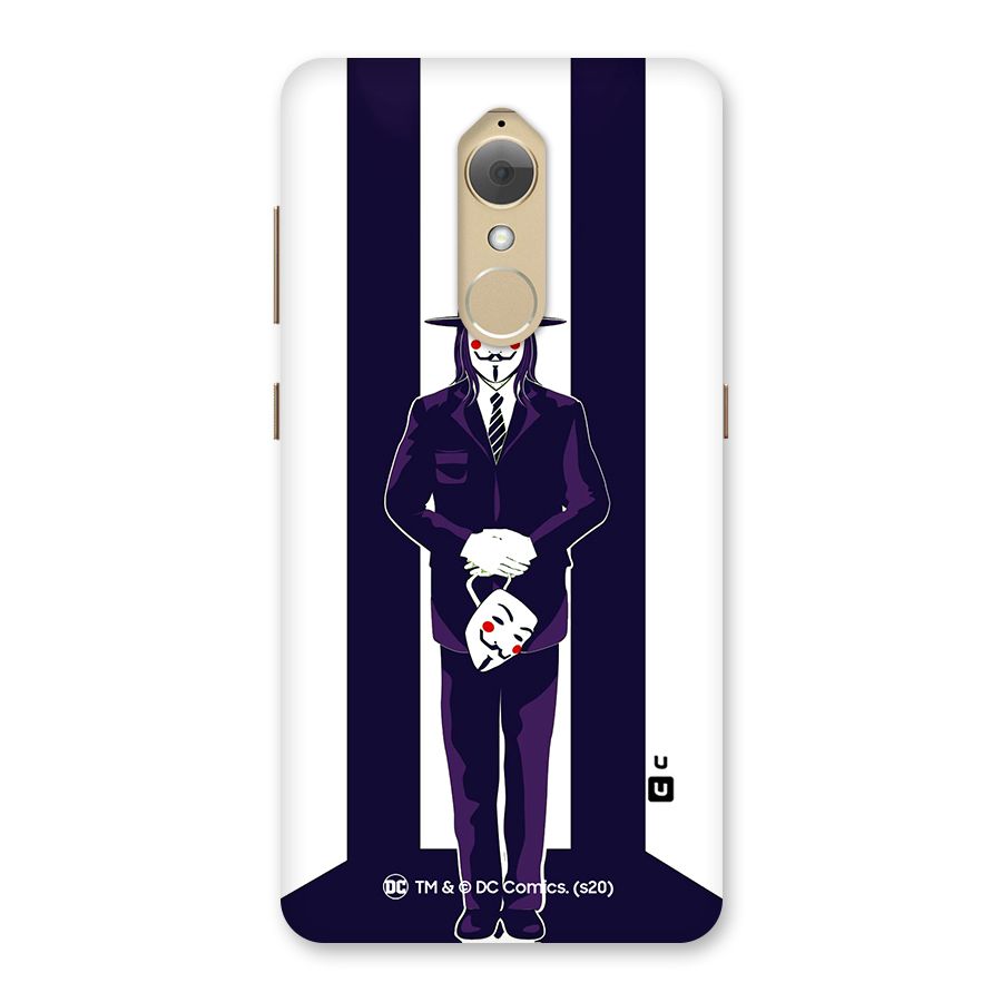 Vendetta Gentleman Holding Mask Illustration Back Case for Lenovo K8