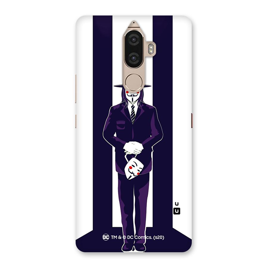 Vendetta Gentleman Holding Mask Illustration Back Case for Lenovo K8 Note