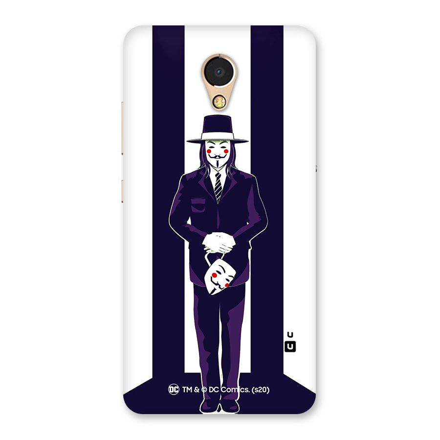Vendetta Gentleman Holding Mask Illustration Back Case for Lenovo P2