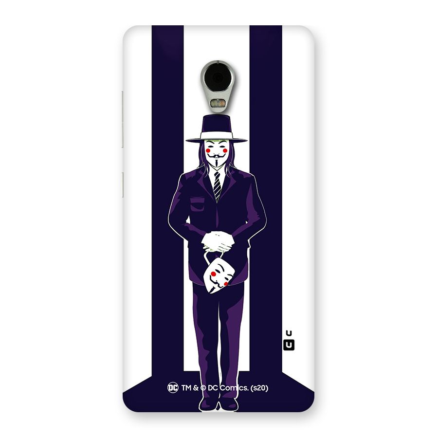 Vendetta Gentleman Holding Mask Illustration Back Case for Lenovo Vibe P1