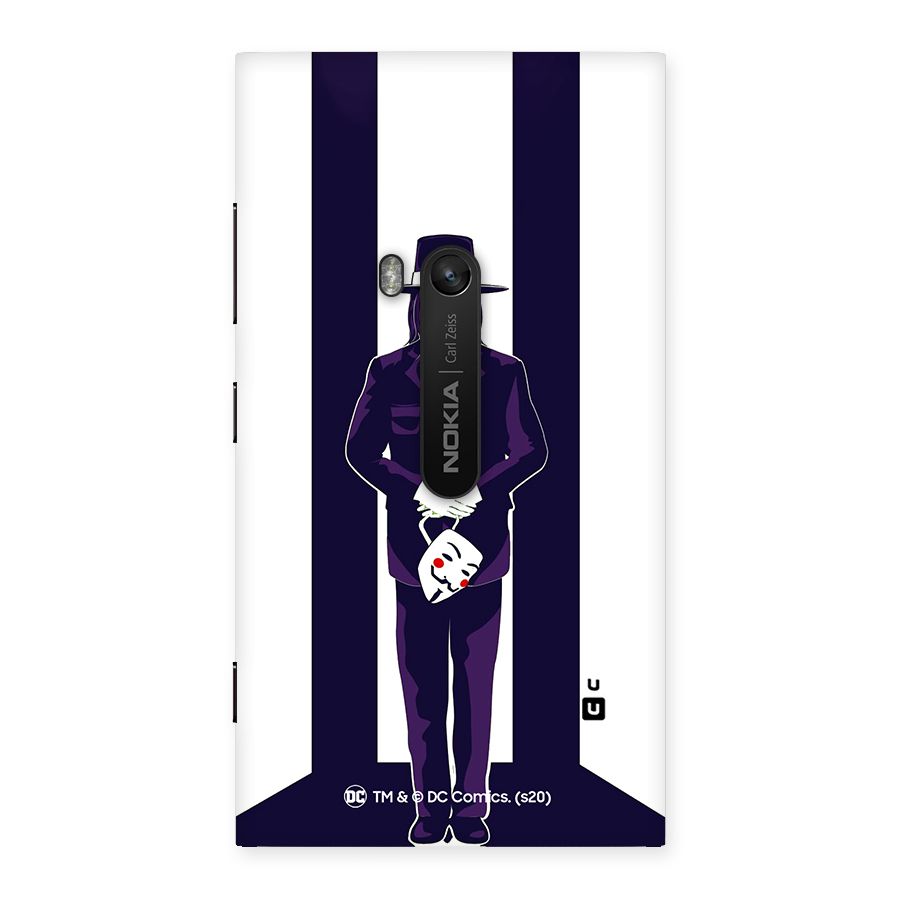 Vendetta Gentleman Holding Mask Illustration Back Case for Lumia 920