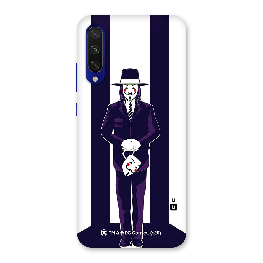 Vendetta Gentleman Holding Mask Illustration Back Case for Mi A3