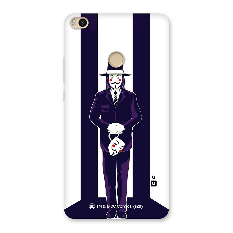 Vendetta Gentleman Holding Mask Illustration Back Case for Mi Max 2
