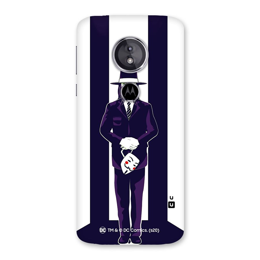 Vendetta Gentleman Holding Mask Illustration Back Case for Moto E5