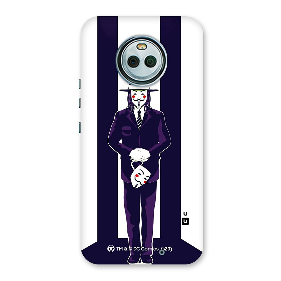 Vendetta Gentleman Holding Mask Illustration Back Case for Moto X4