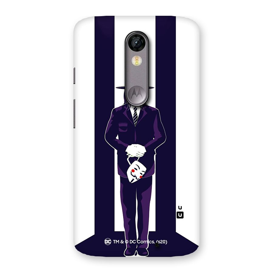 Vendetta Gentleman Holding Mask Illustration Back Case for Moto X Force