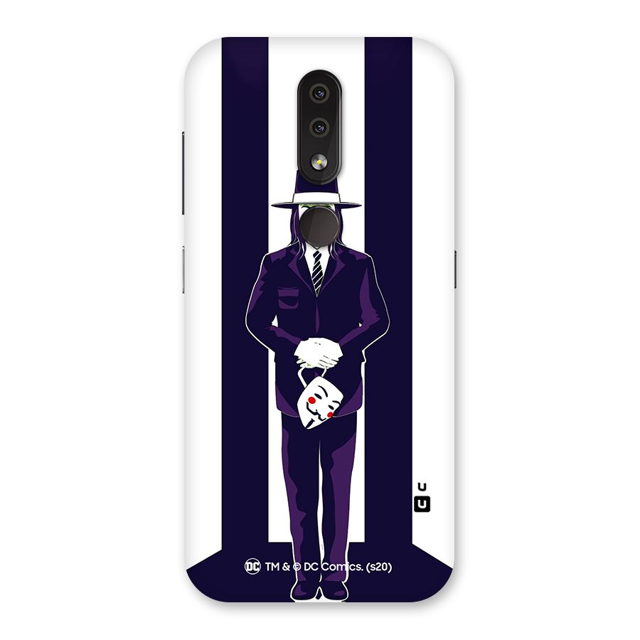 Vendetta Gentleman Holding Mask Illustration Back Case for Nokia 4.2