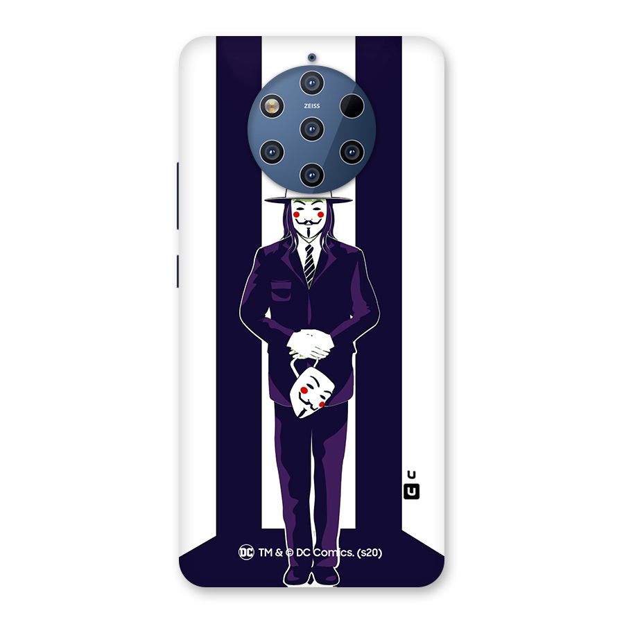 Vendetta Gentleman Holding Mask Illustration Back Case for Nokia 9 PureView