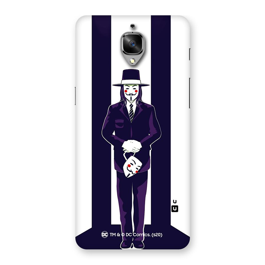 Vendetta Gentleman Holding Mask Illustration Back Case for OnePlus 3