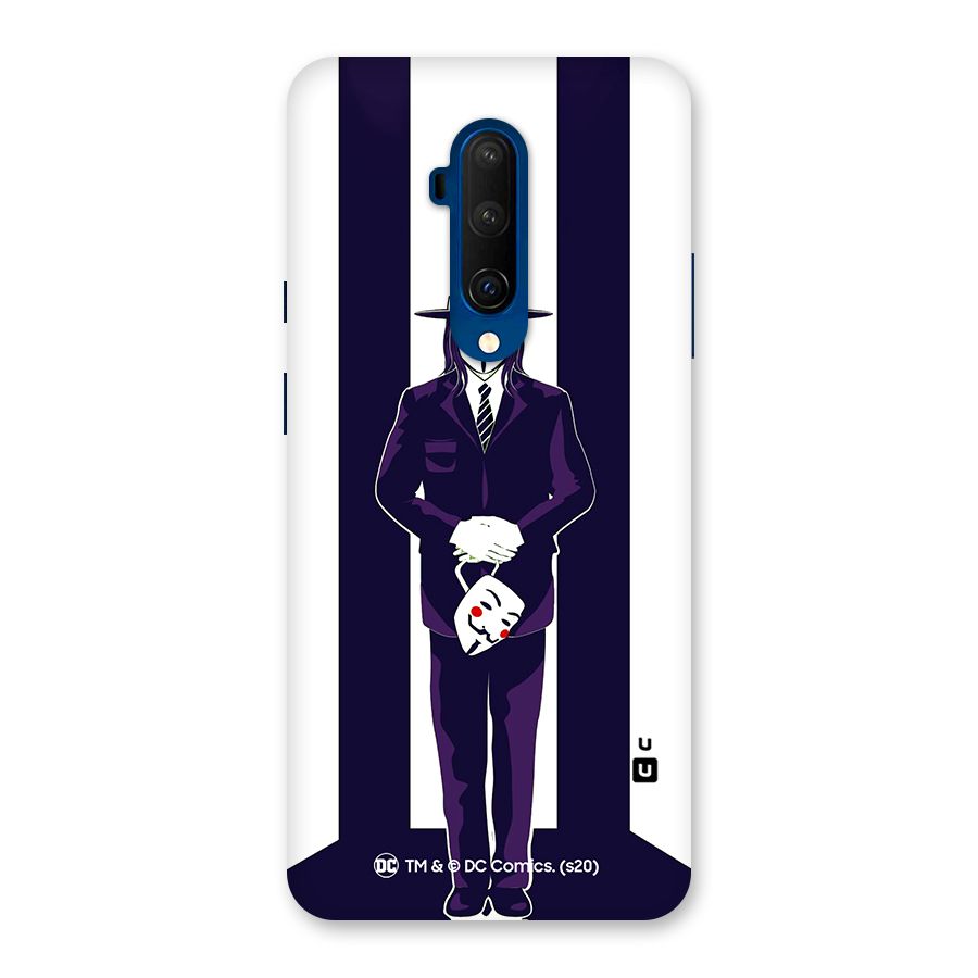 Vendetta Gentleman Holding Mask Illustration Back Case for OnePlus 7T Pro