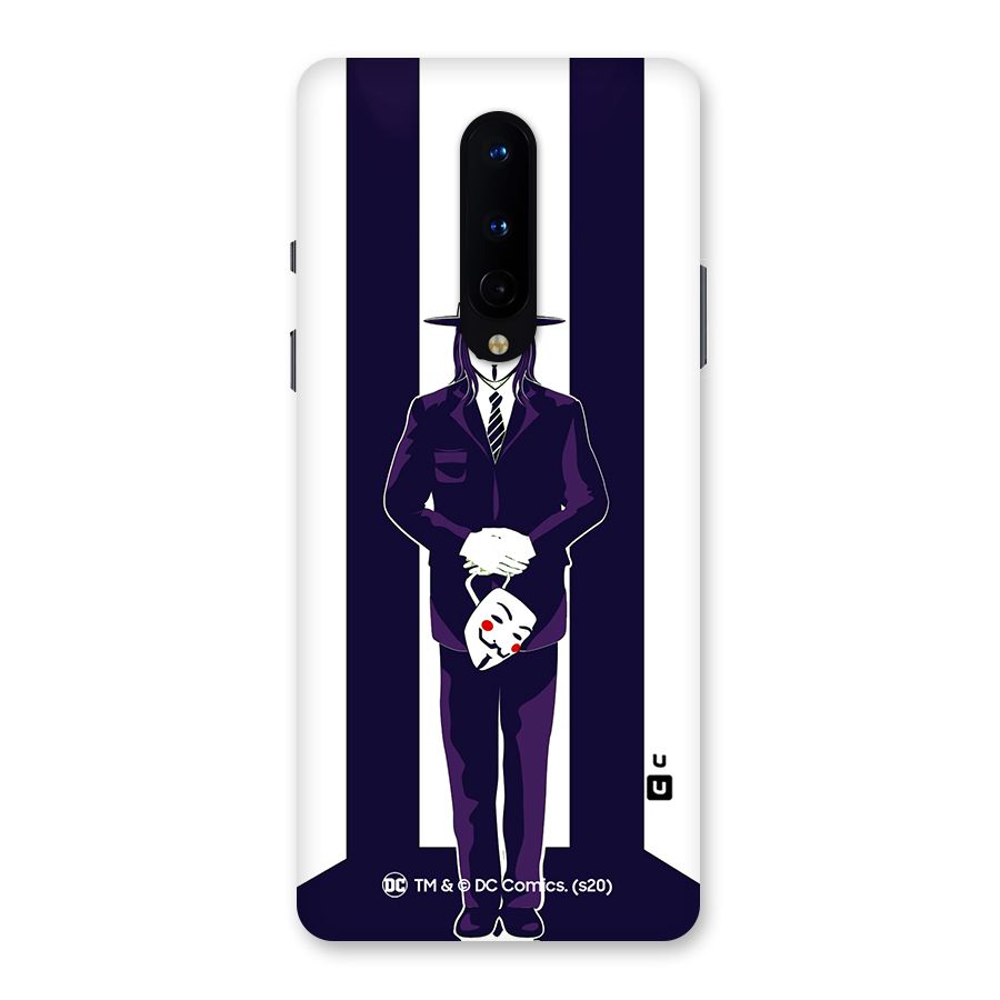 Vendetta Gentleman Holding Mask Illustration Back Case for OnePlus 8