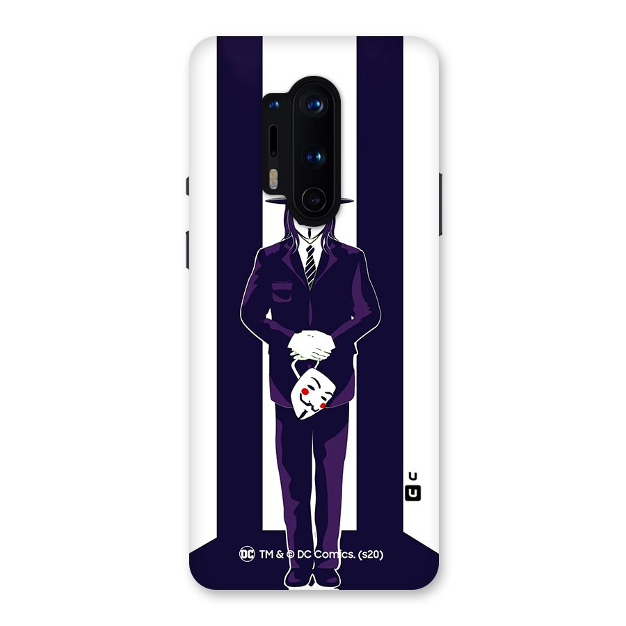 Vendetta Gentleman Holding Mask Illustration Back Case for OnePlus 8 Pro