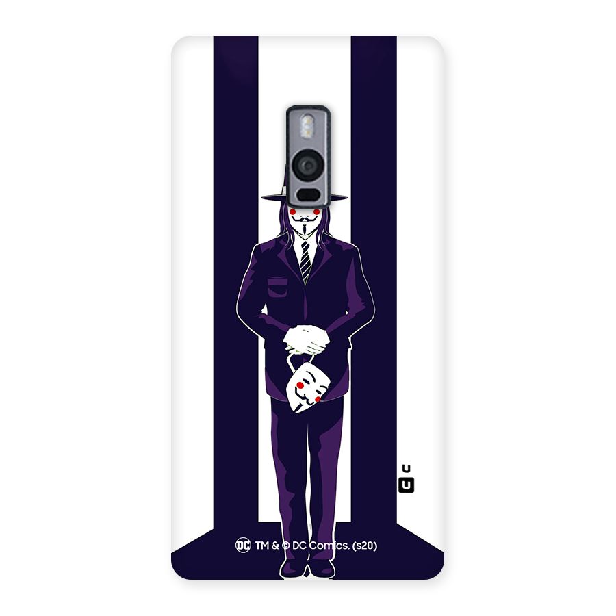 Vendetta Gentleman Holding Mask Illustration Back Case for OnePlus Two