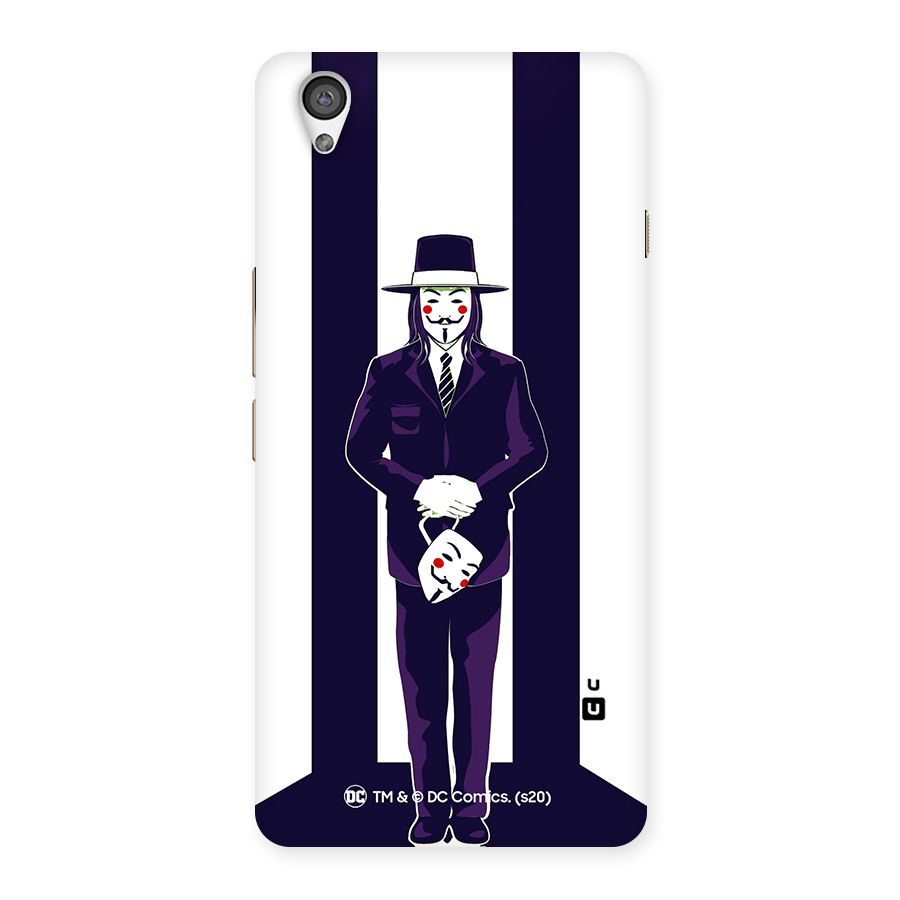 Vendetta Gentleman Holding Mask Illustration Back Case for OnePlus X