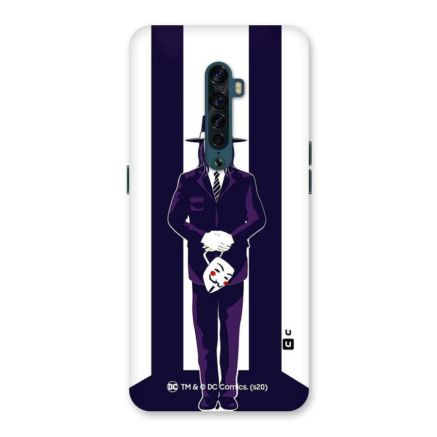 Vendetta Gentleman Holding Mask Illustration Back Case for Oppo Reno2