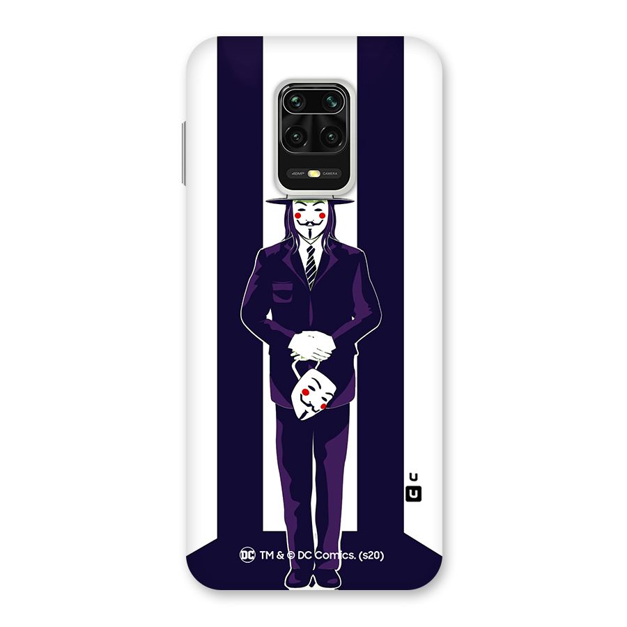 Vendetta Gentleman Holding Mask Illustration Back Case for Poco M2 Pro