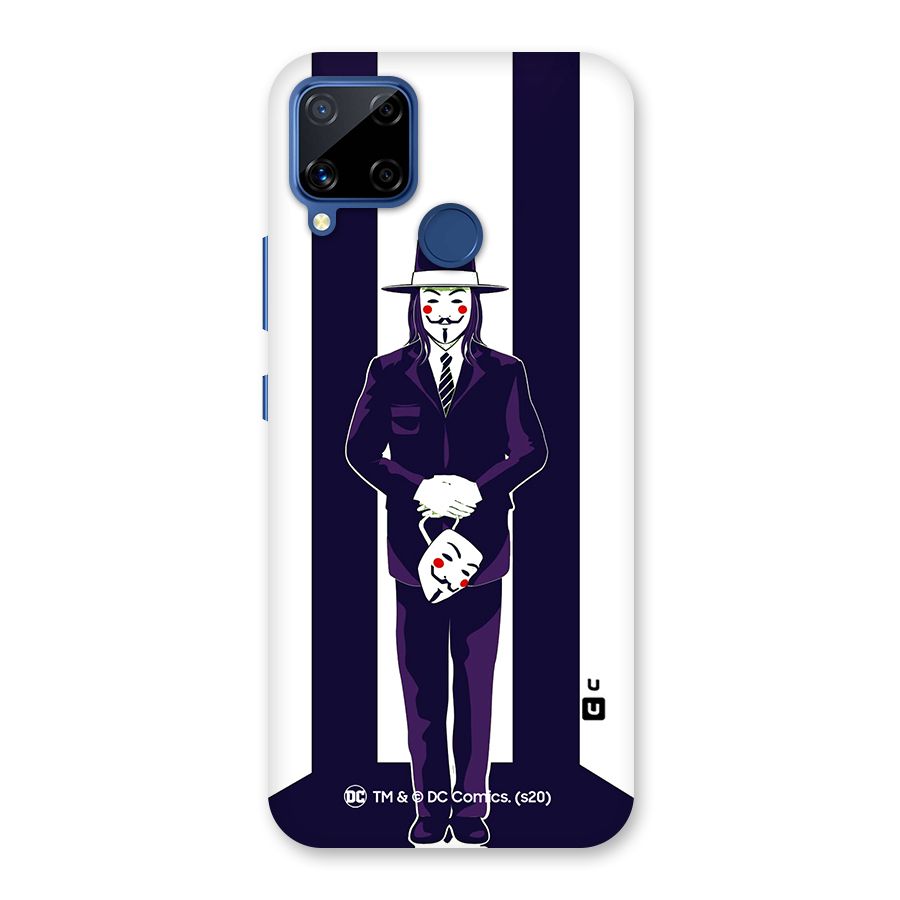 Vendetta Gentleman Holding Mask Illustration Back Case for Realme C12