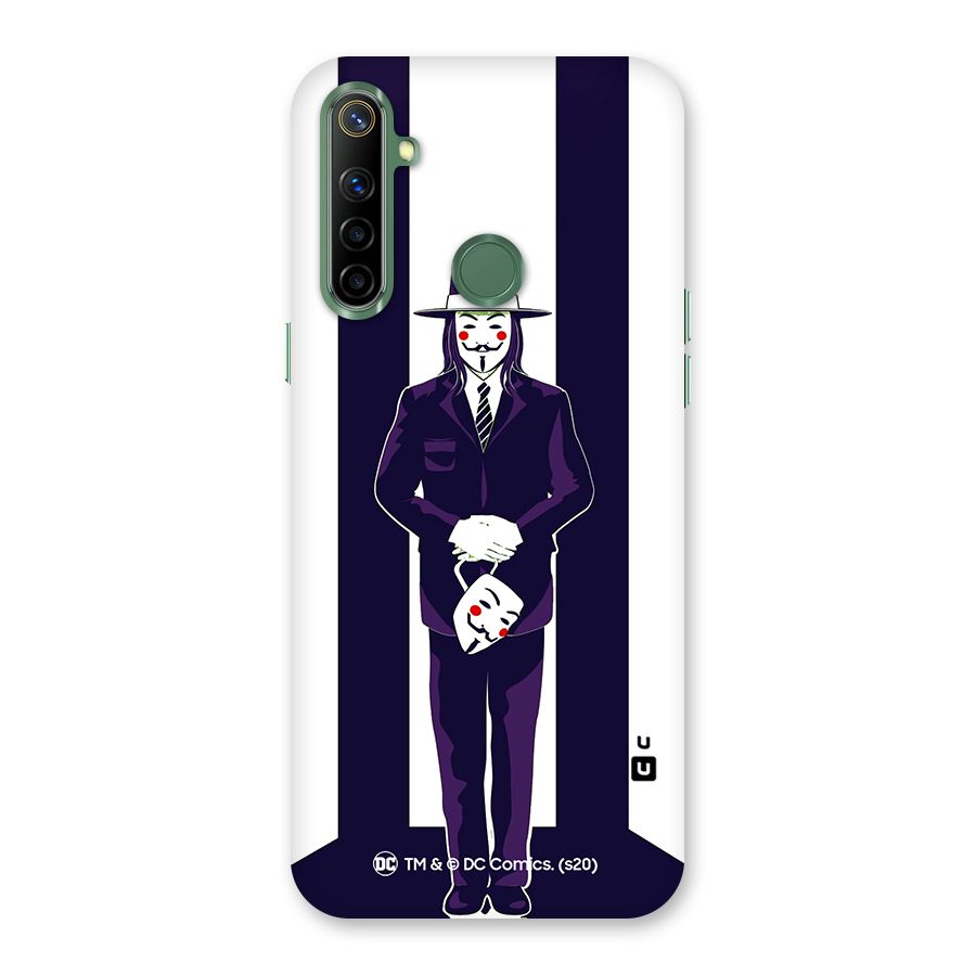 Vendetta Gentleman Holding Mask Illustration Back Case for Realme Narzo 10