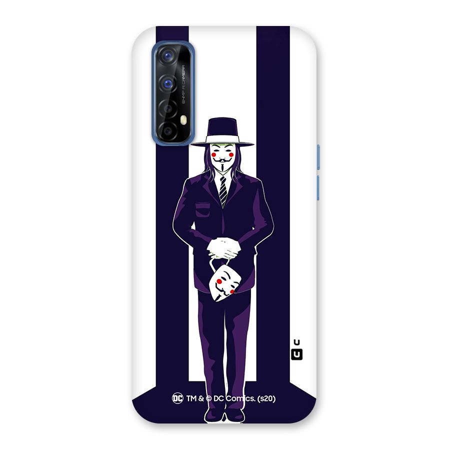 Vendetta Gentleman Holding Mask Illustration Back Case for Realme Narzo 20 Pro