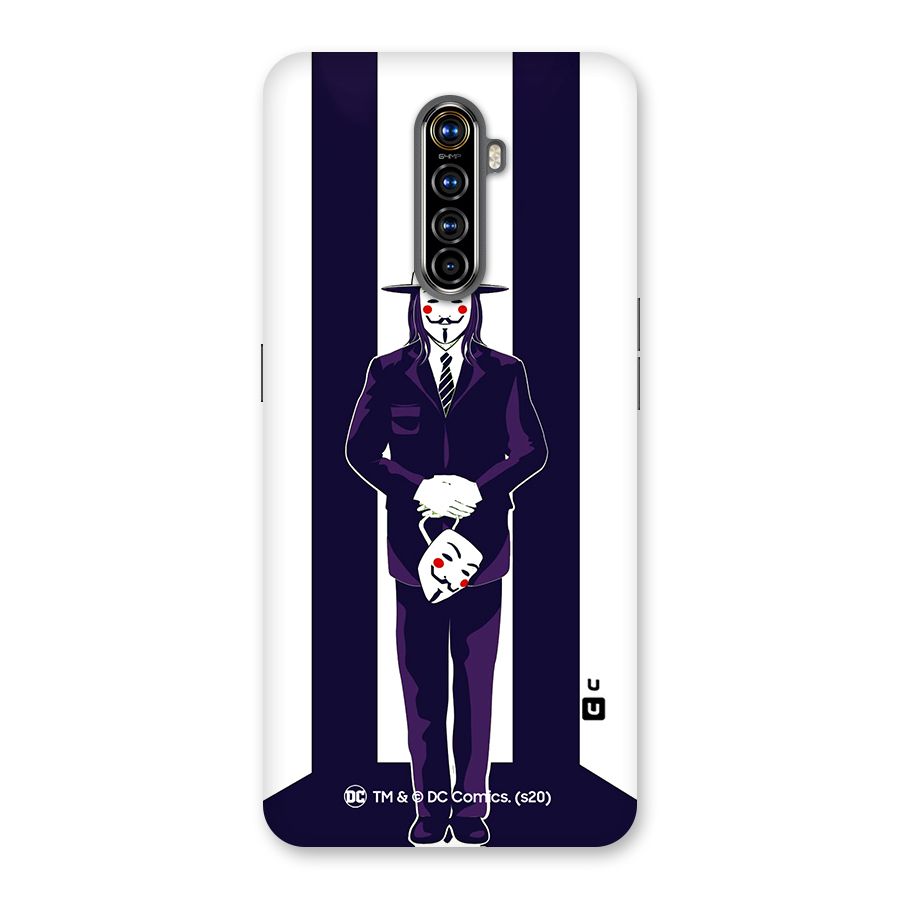Vendetta Gentleman Holding Mask Illustration Back Case for Realme X2 Pro