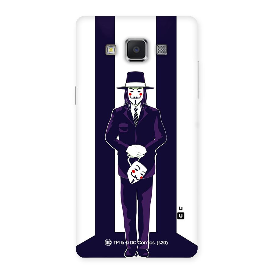 Vendetta Gentleman Holding Mask Illustration Back Case for Samsung Galaxy A5